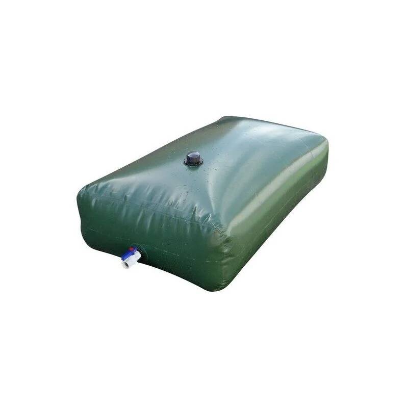 Jardibric - Récupérateur d'eau de pluie 1000L souple PVC vert - JARDIBRIC - Image 2