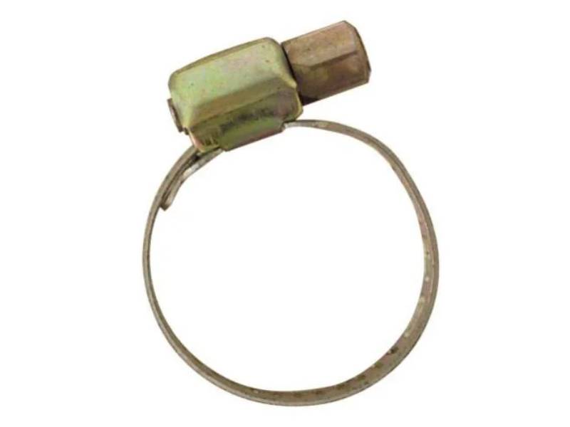 Collier bande ajourée acier de serrage, largeur 8, Ømini 25 et maxi 45, pour tuyau de Ø30 - Image 2