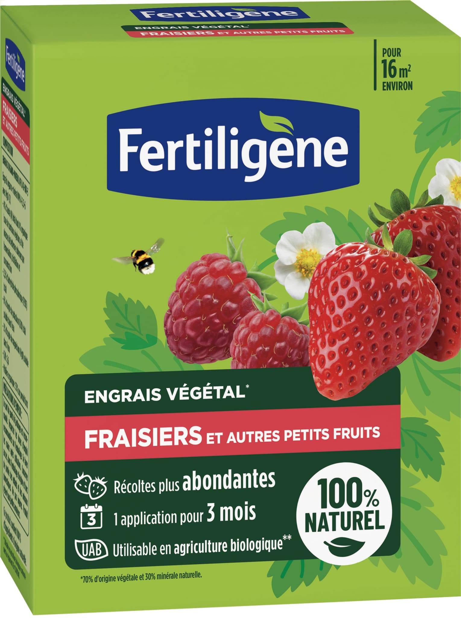 Fertiligène - Engrais fraisiers et autres petits fruits 1,2 kg - Fertiligène
