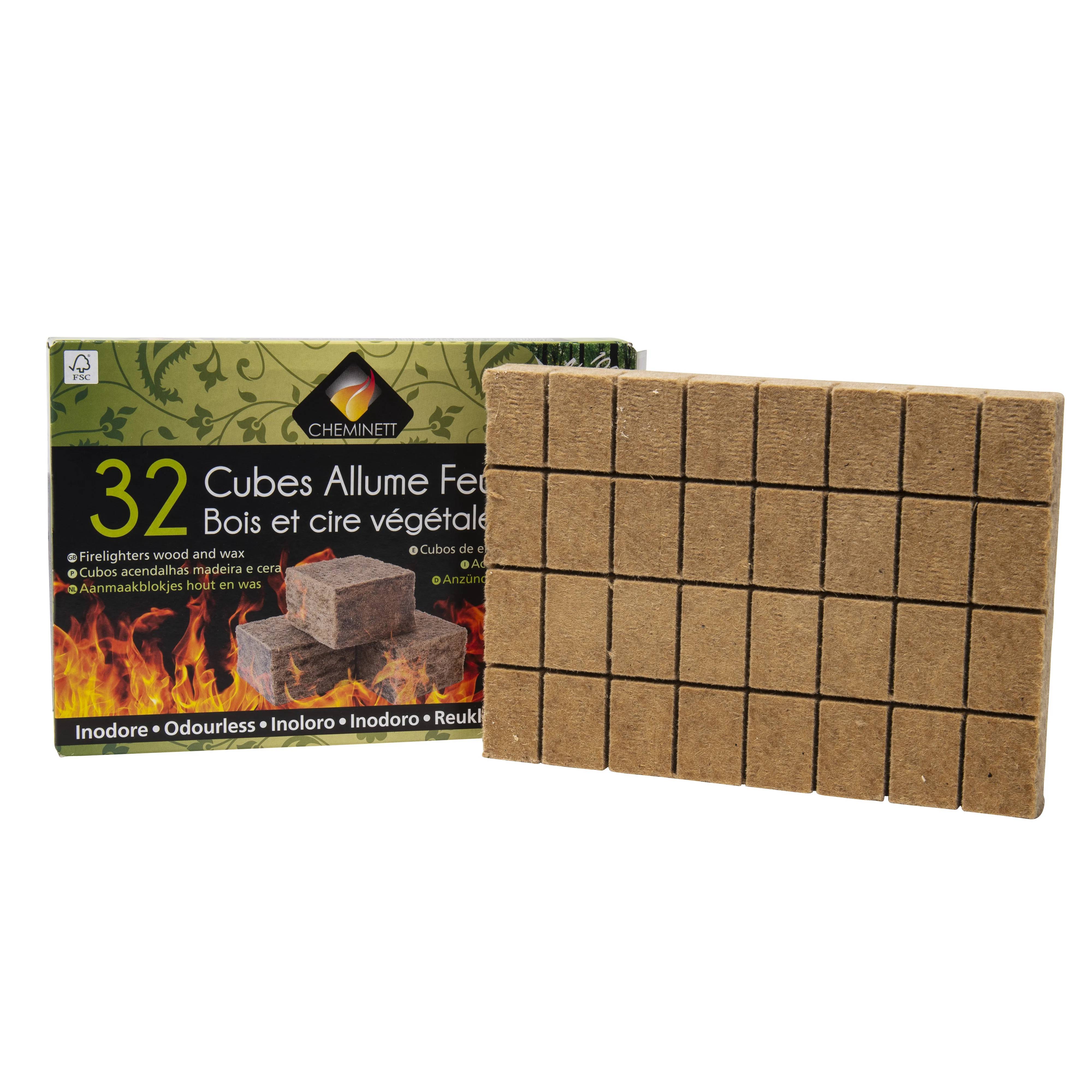 Allume feu cubes bois inodore 32 pcs – PYROFEU - Image 5
