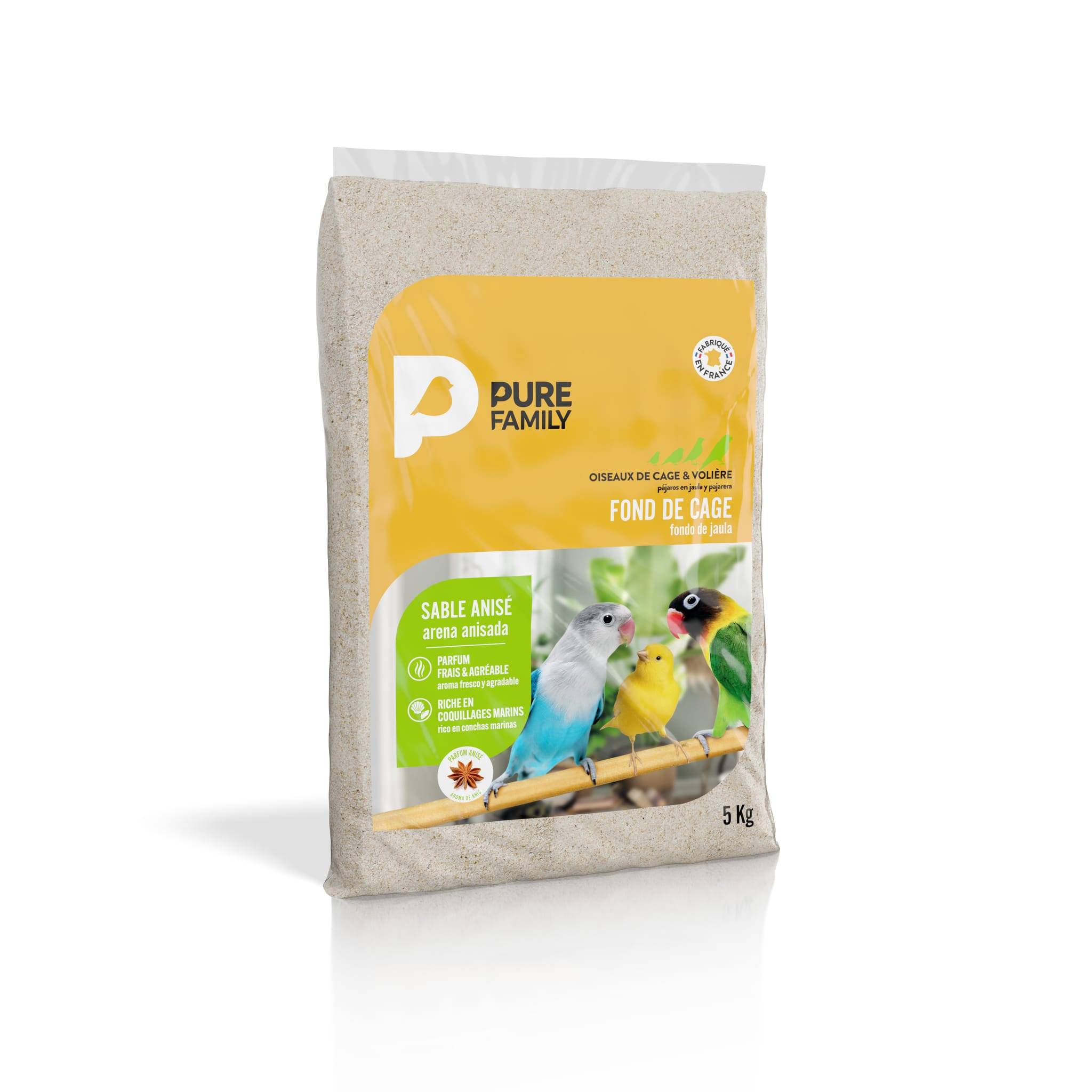 Pure Family - Fond de cage sable anis 5kg - Pure Family - Image 1
