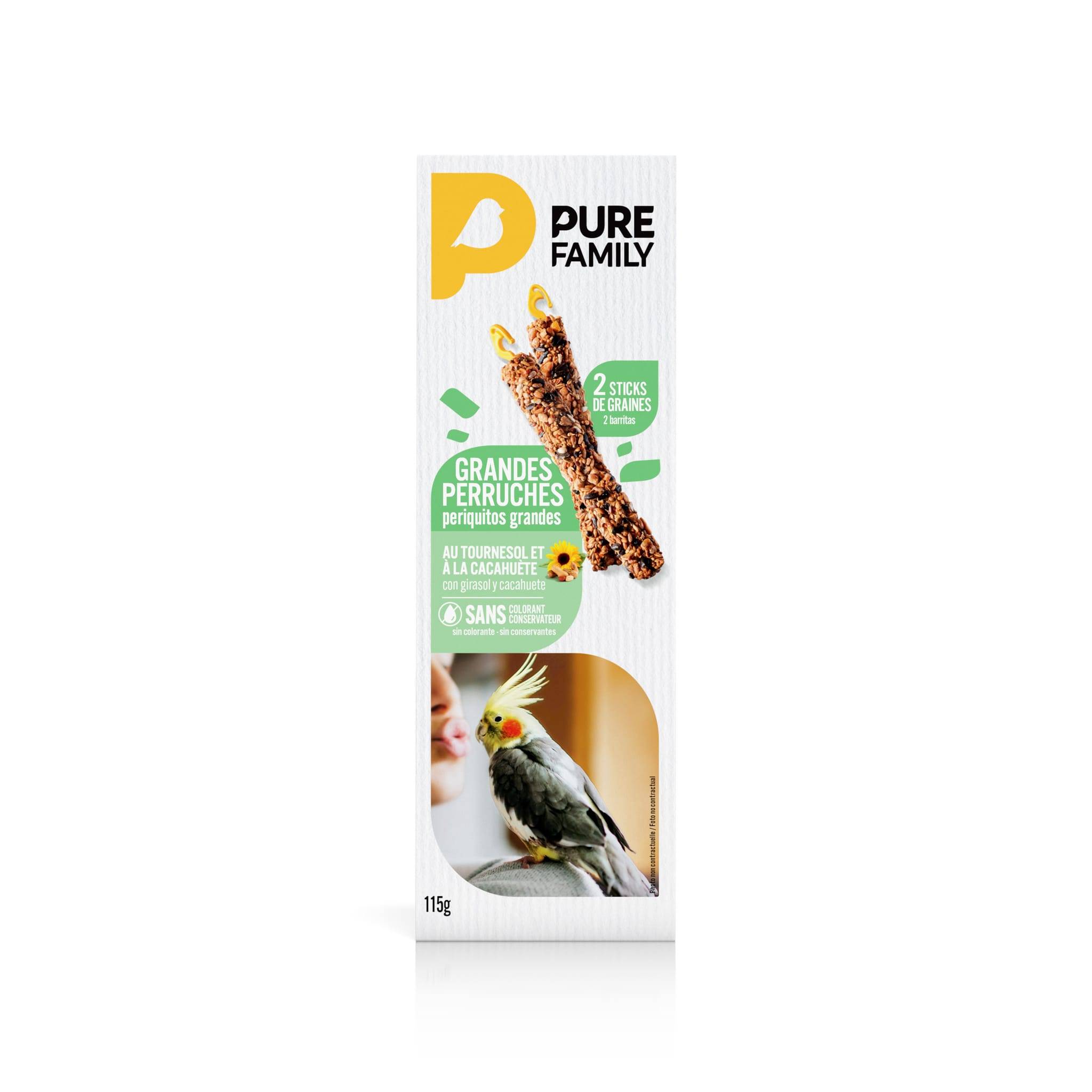 Pure Family - Stick grandes perruches x2 - Pure Family