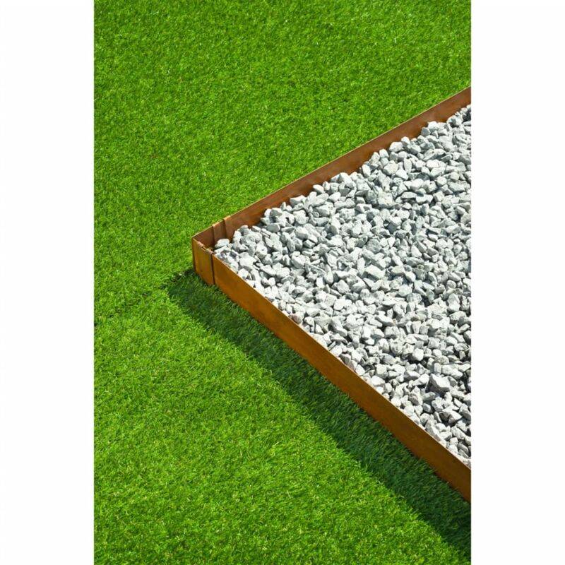 Bordure acier Corten H 10,2 cm L 264 cm 4 ancres - CORTEN - Image 3
