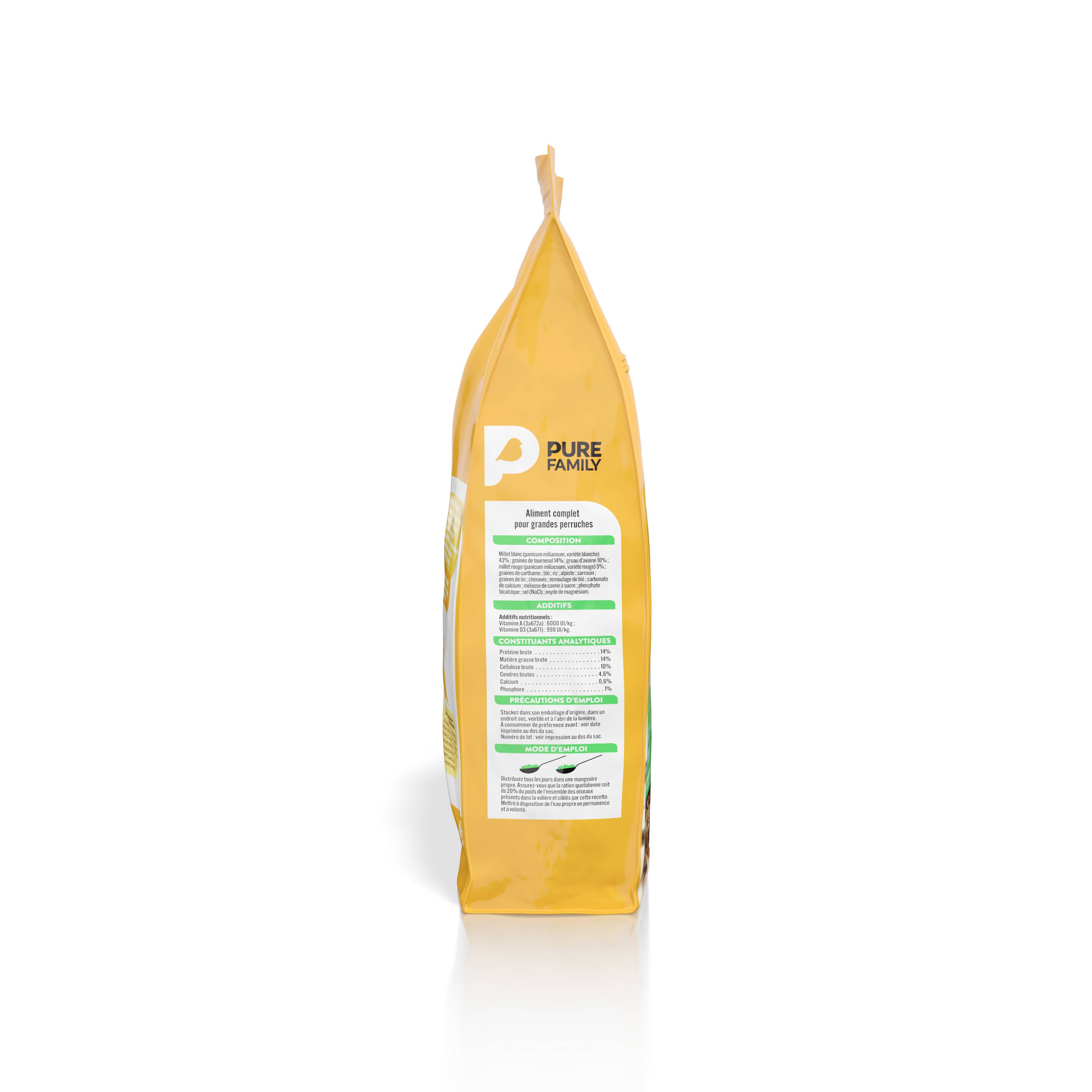 Pure Family - Mélange complet graines pour grandes perruches 4Kg – PURE FAMILY - Image 3