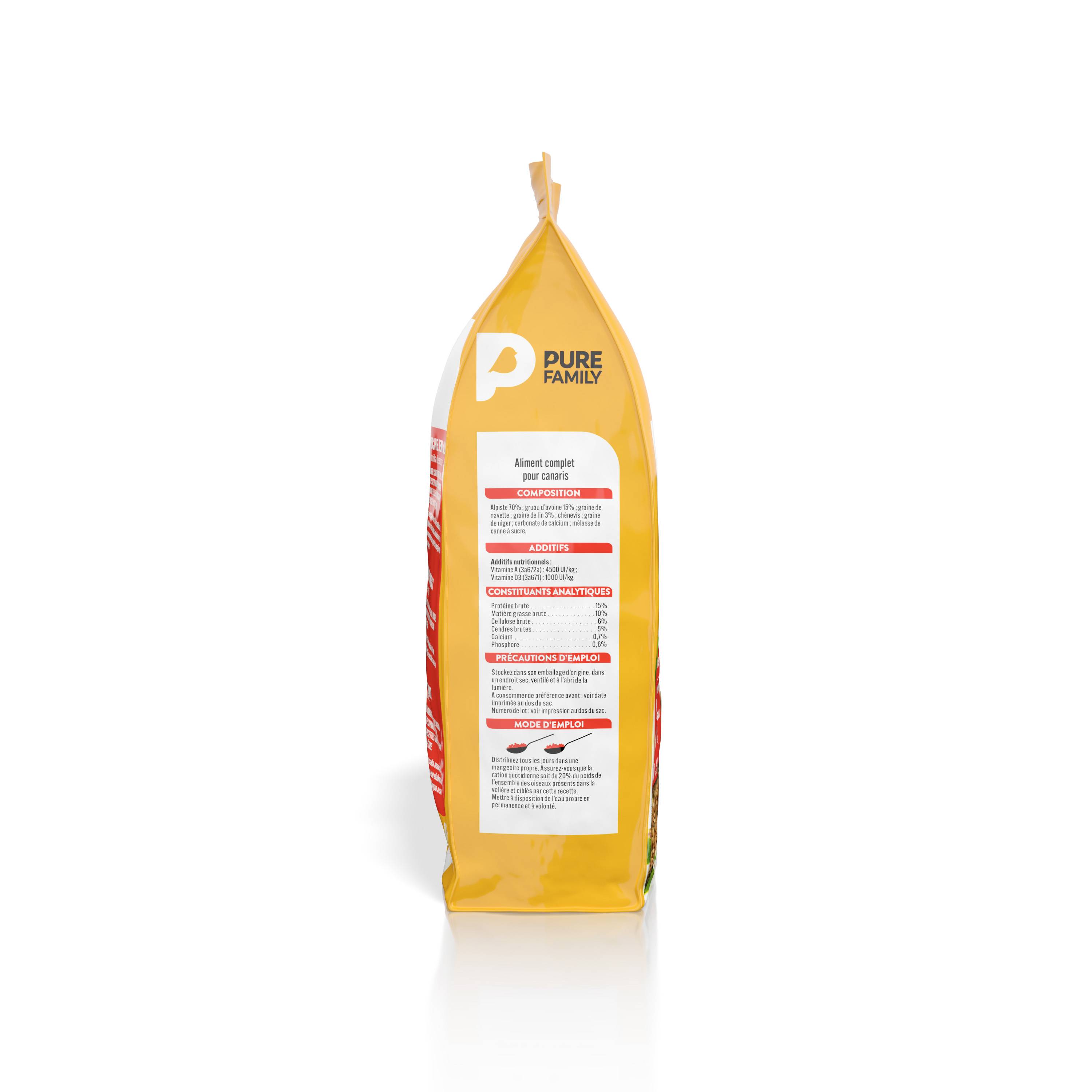 Pure Family - Pure Family - Mélange complet pour canaris 1 kg - Image 2