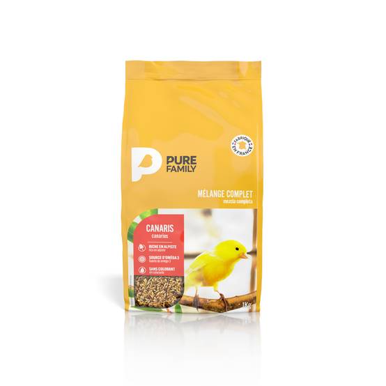 Pure Family - Pure Family - Mélange complet pour canaris 1 kg - Image 1
