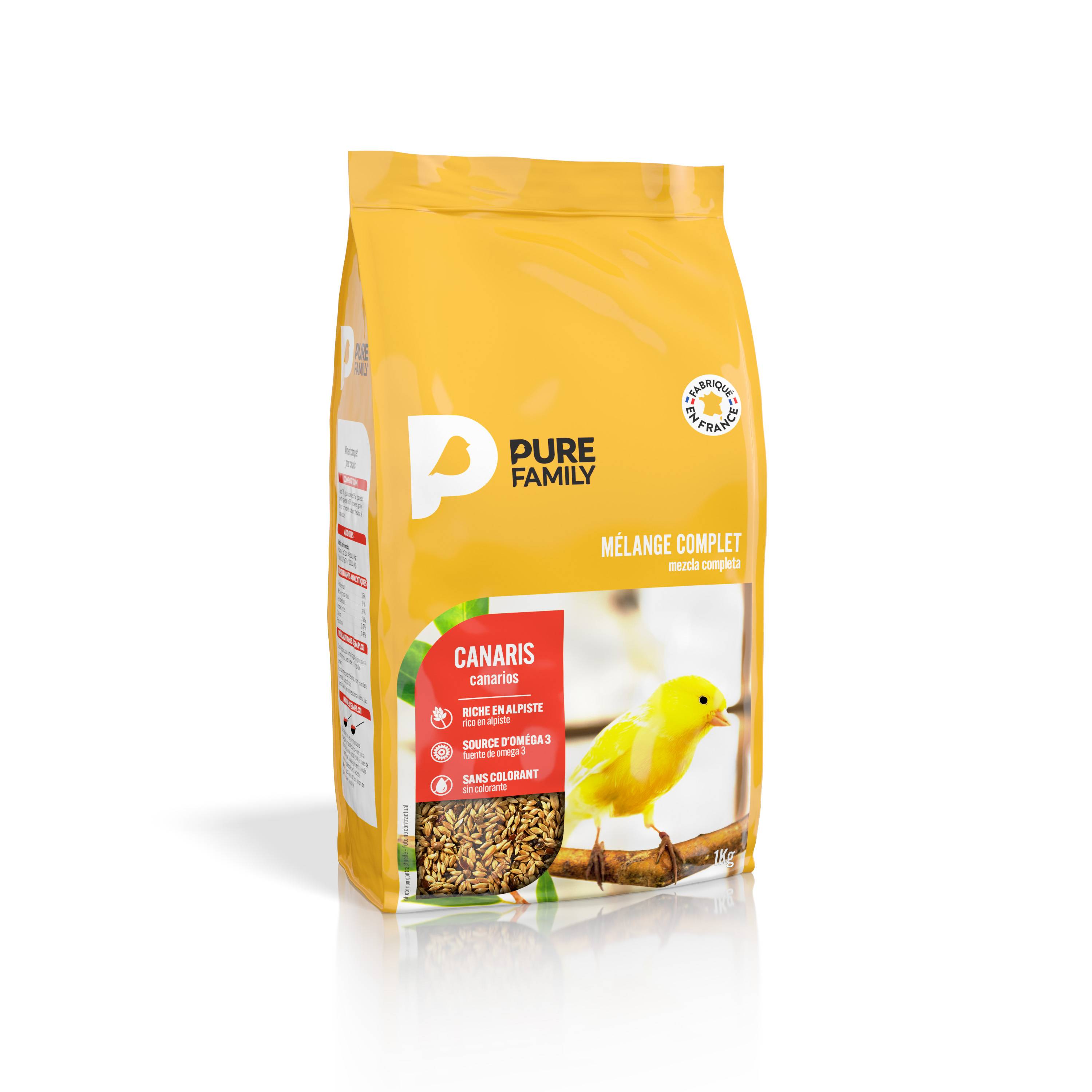 Pure Family - Pure Family - Mélange complet pour canaris 1 kg - Image 3
