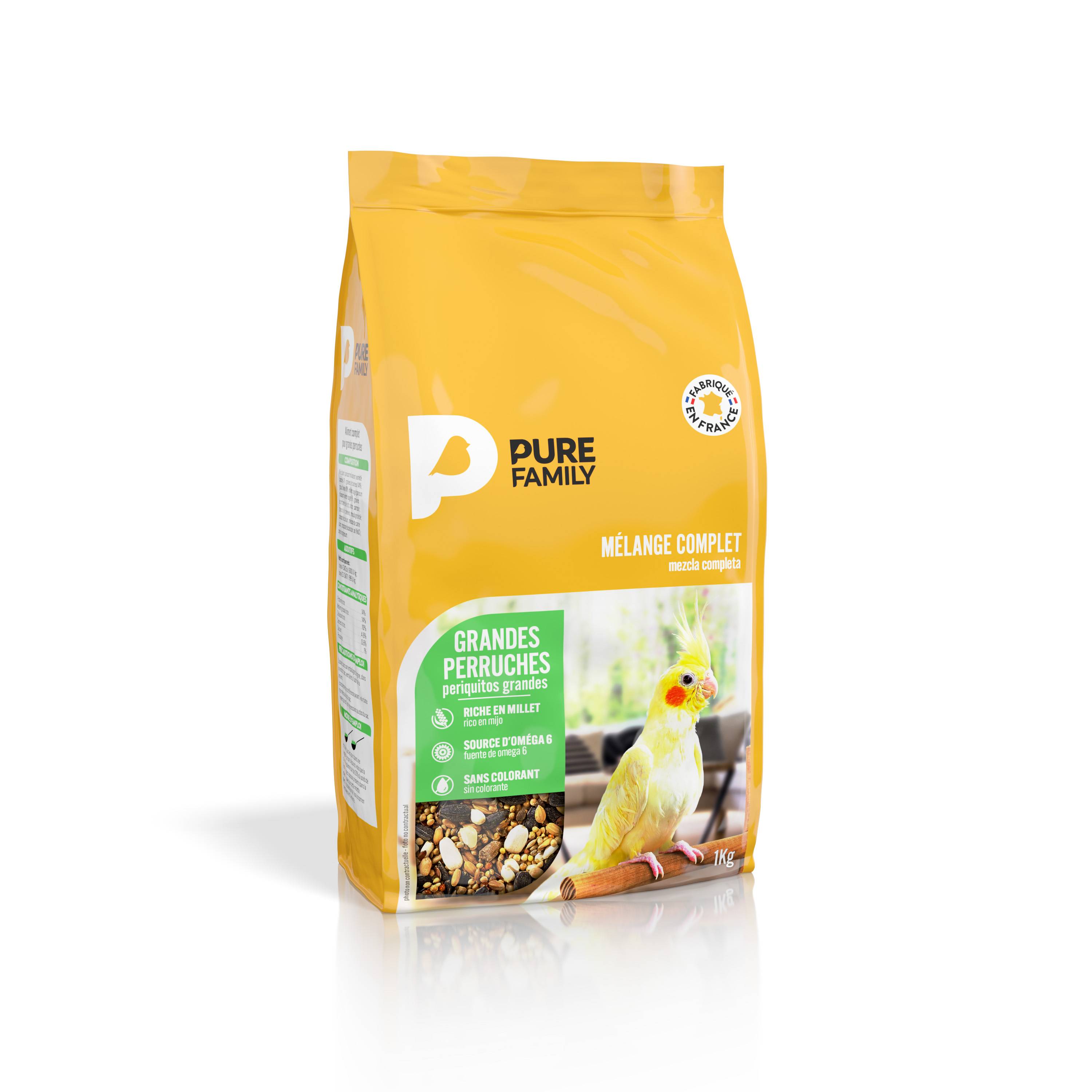 Pure Family - Pure Family - Mélange complet pour grandes perruches 1 kg