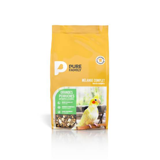 Pure Family - Pure Family - Mélange complet pour grandes perruches 1 kg - Image 3