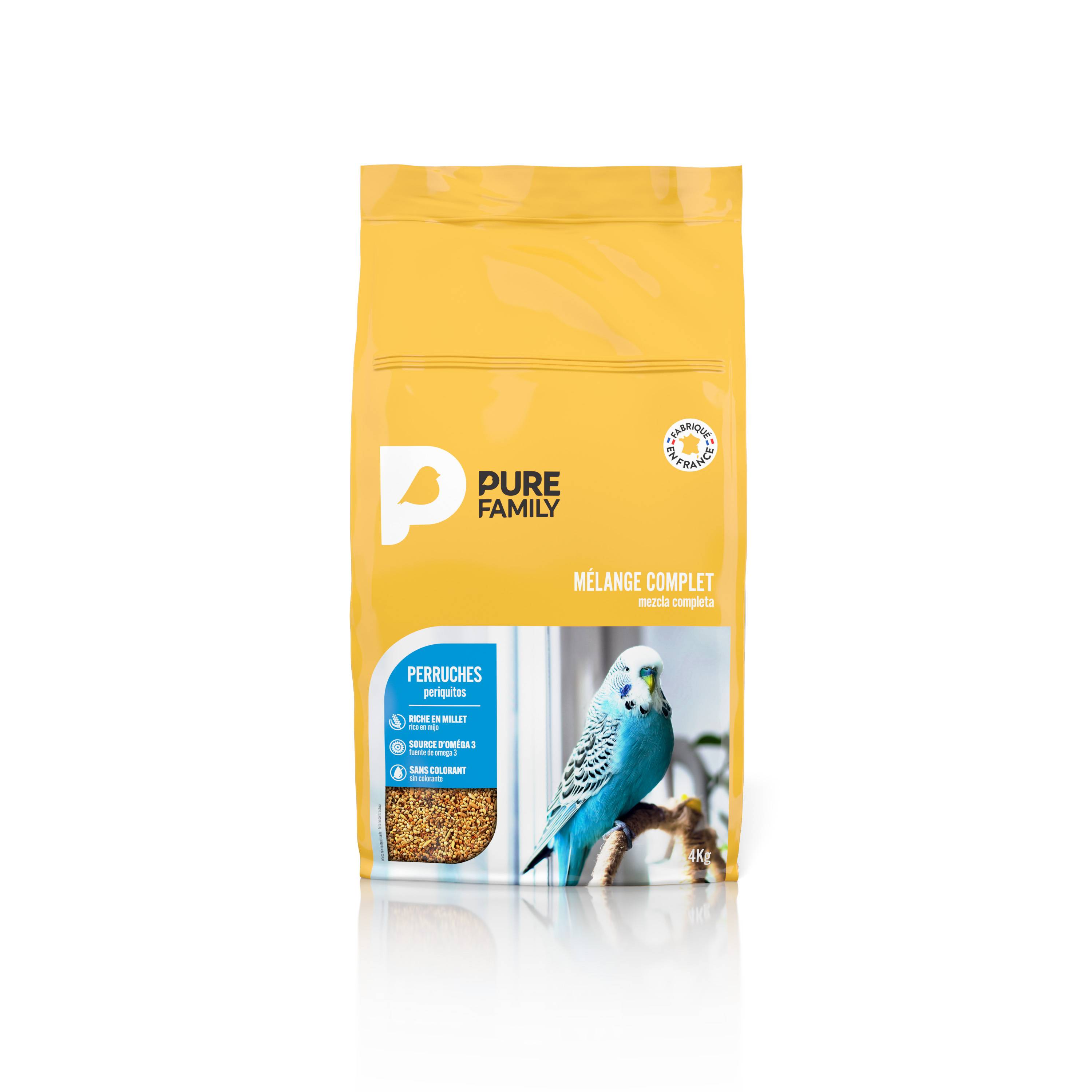 Pure Family - Mélange complet graines Millet Perruches 4 Kg – PURE FAMILY - Image 3