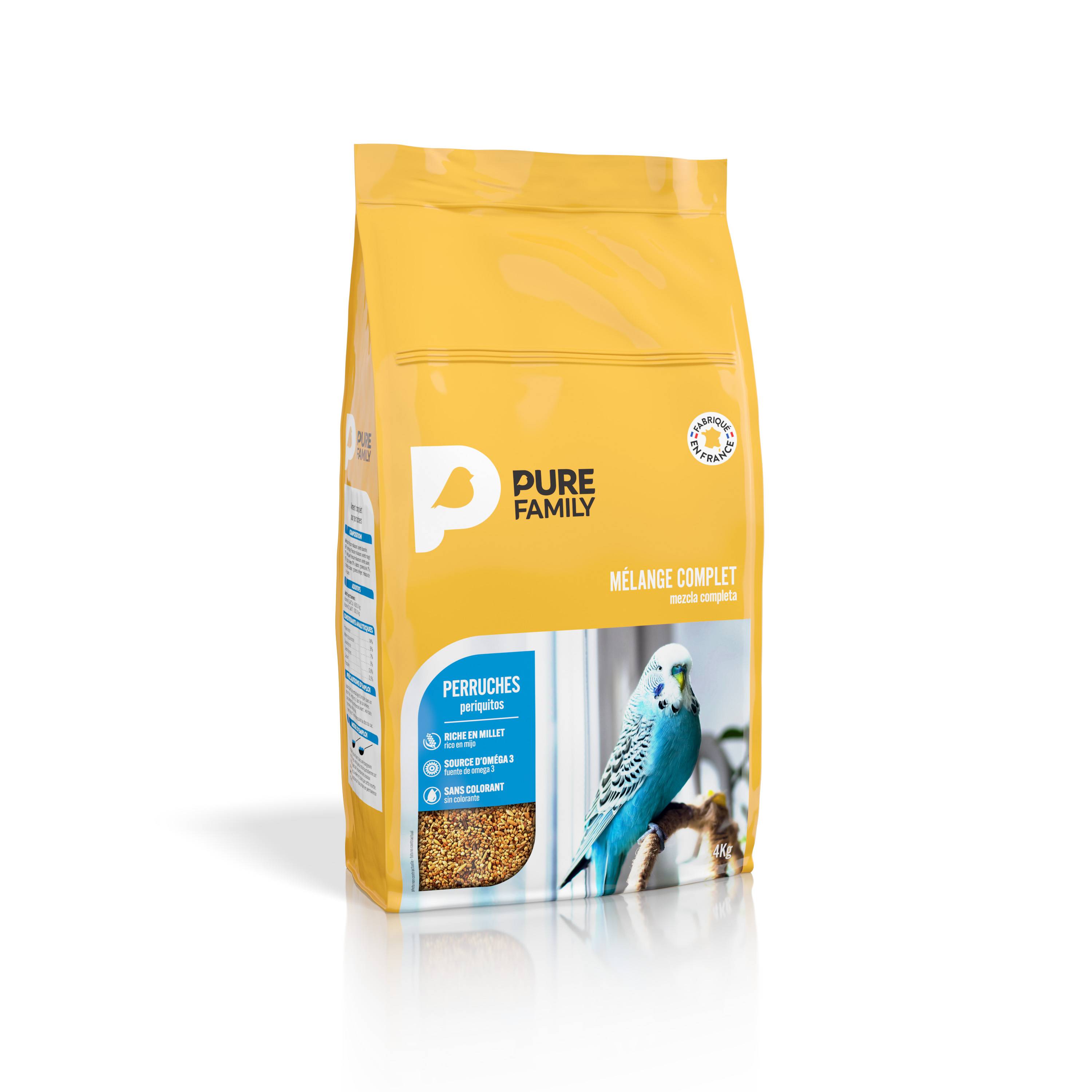 Pure Family - Mélange complet graines Millet Perruches 4 Kg – PURE FAMILY