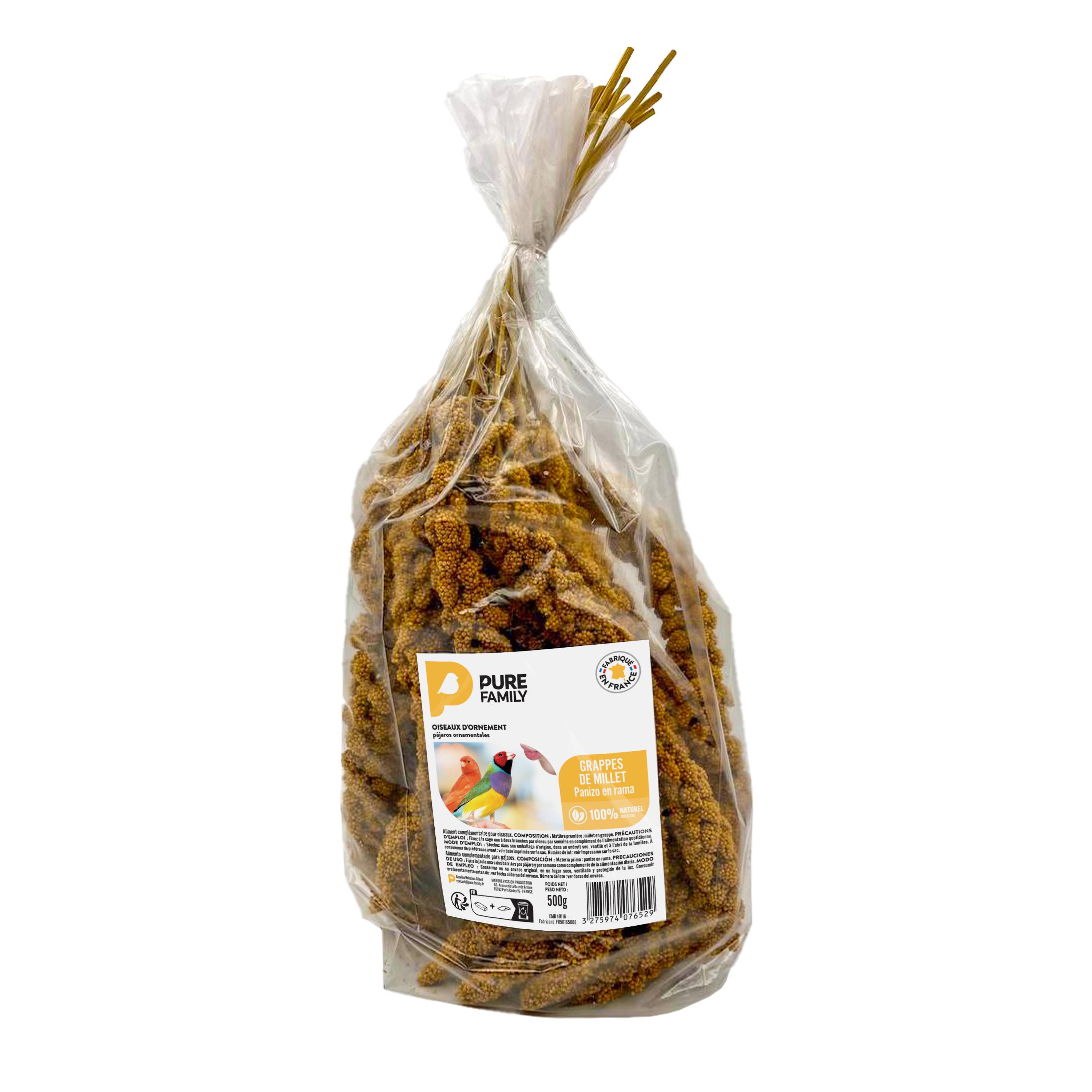 Pure Family - Millet jaune en grappes 500gr - Pure Family