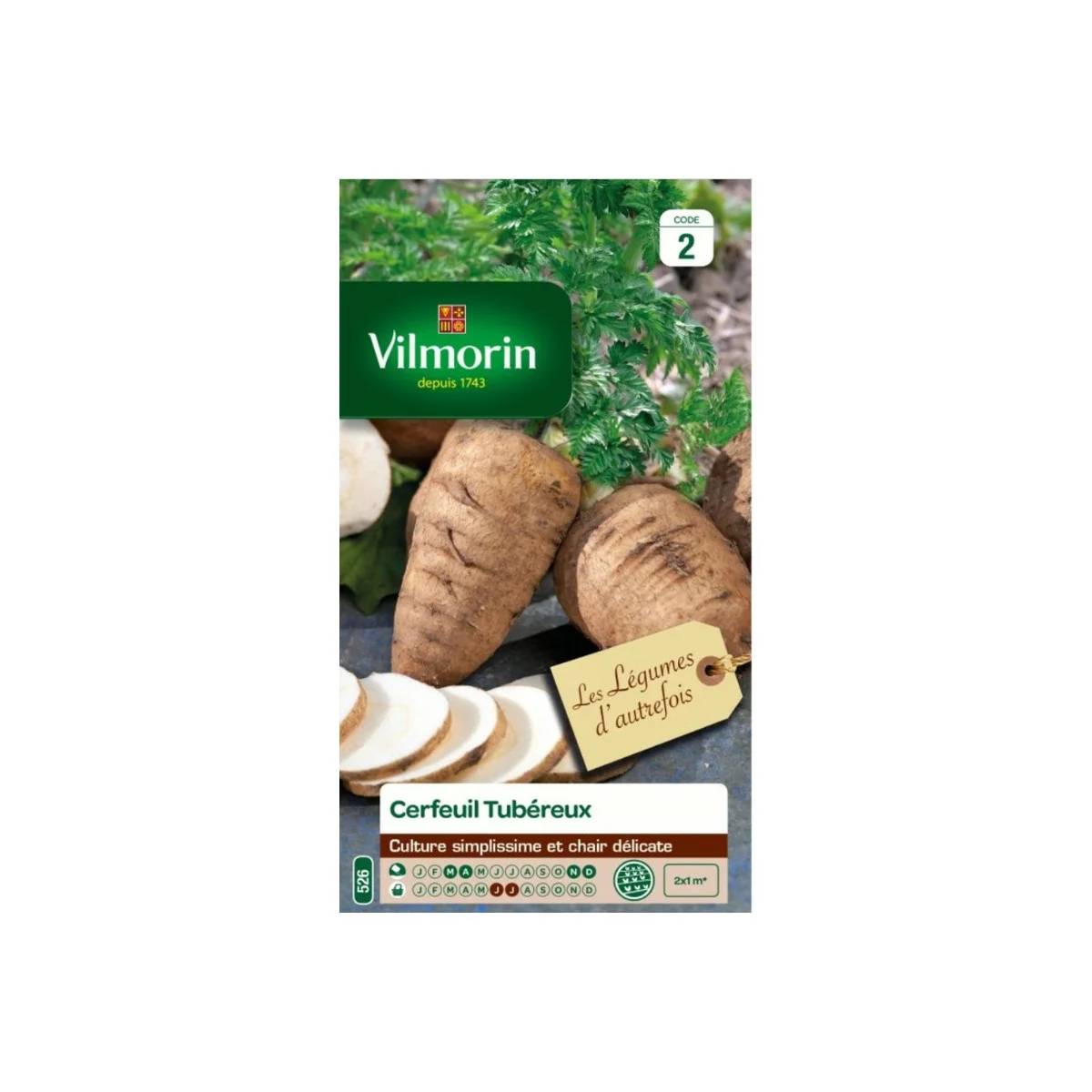 Graines de cerfeuil tubéreux Sachet - Vilmorin - Image 2