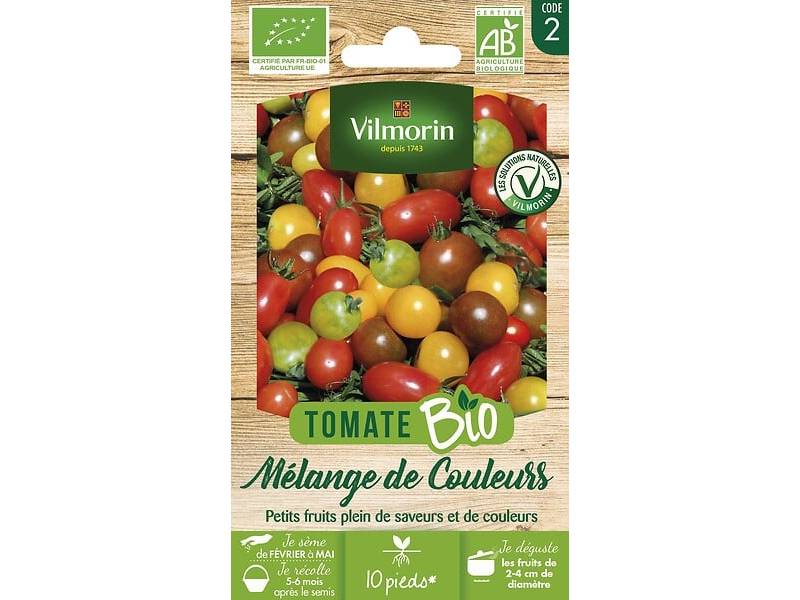 Vilmorin - Tomate Cerise Bio en mélange serie 2 sachet graines 0,1 g - Vilmorin
