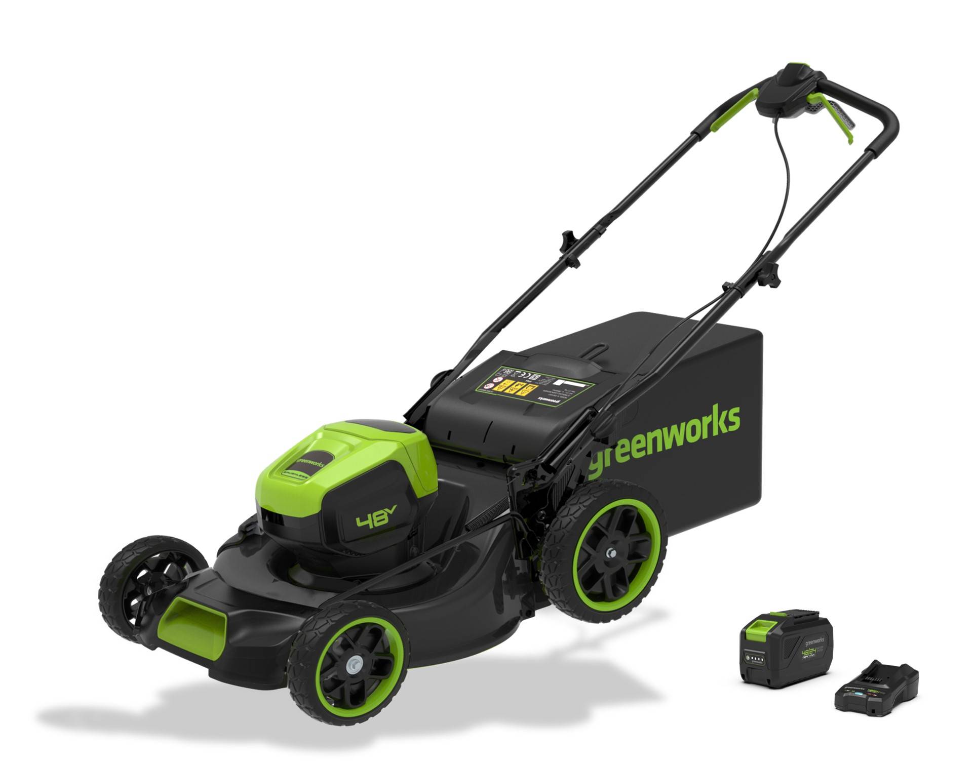 Greenworks - Tondeuse à batterie 48V 46cm (1 x 4Ah + chargeur) - GREENWORKS