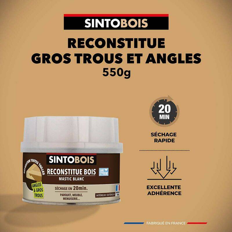 SINTO - Mastic À Bois Avec Durcisseur Sapin - SINTO - Image 3