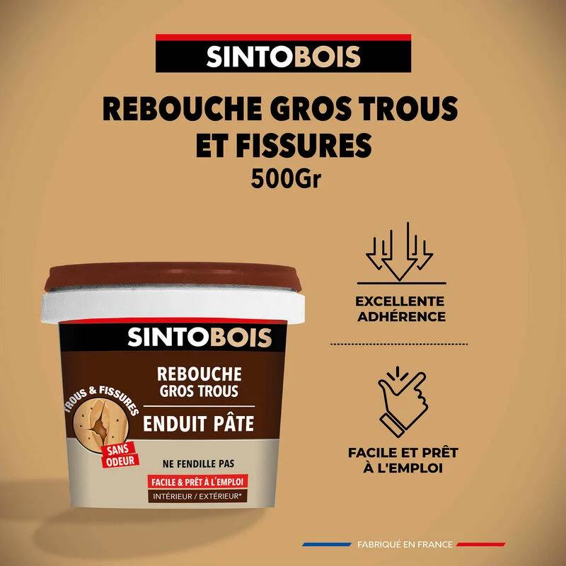 SINTO - Enduit Pâte Rebouche Bois Clair – SINTO - Image 4
