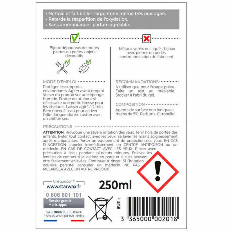 Starwax - NETTOYANT SPECIAL ARGENT 250ML - Image 3