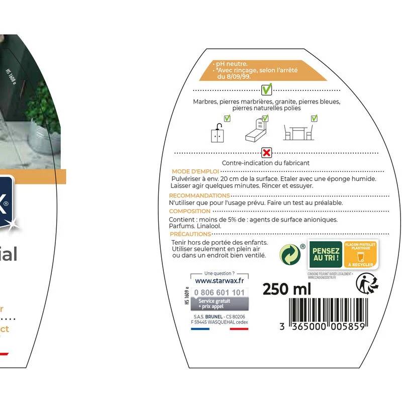 Starwax - NETTOYANT RAVIVEUR POUR MARBRE ET PIERRES NATURELLES 250ML - Image 4