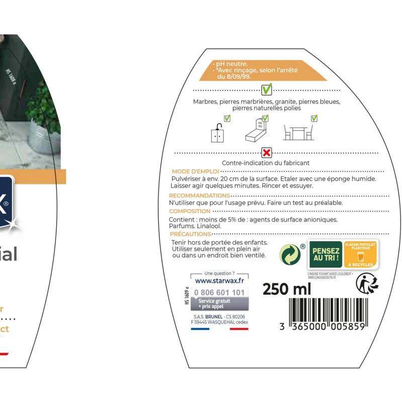 Starwax - NETTOYANT RAVIVEUR POUR MARBRE ET PIERRES NATURELLES 250ML - Image 3
