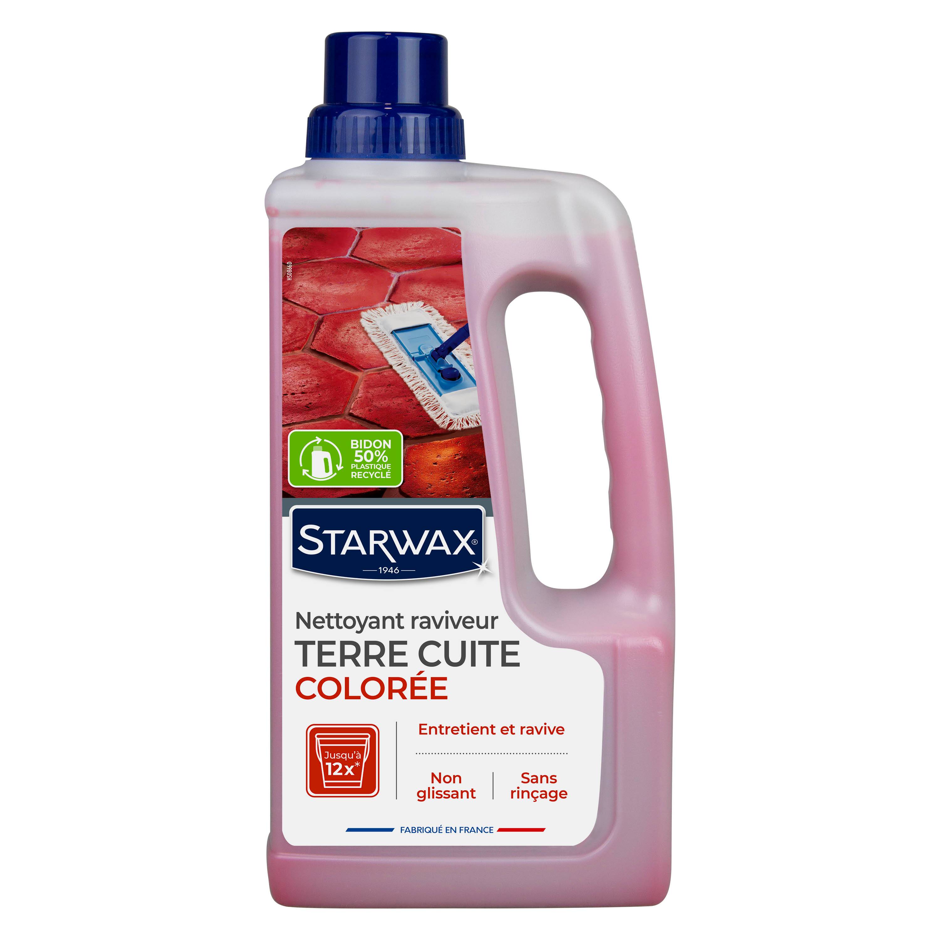 Starwax - NETTOYANT RAVIVEUR COLORÉ POUR TOMETTES ET TERRES CUITES 1L