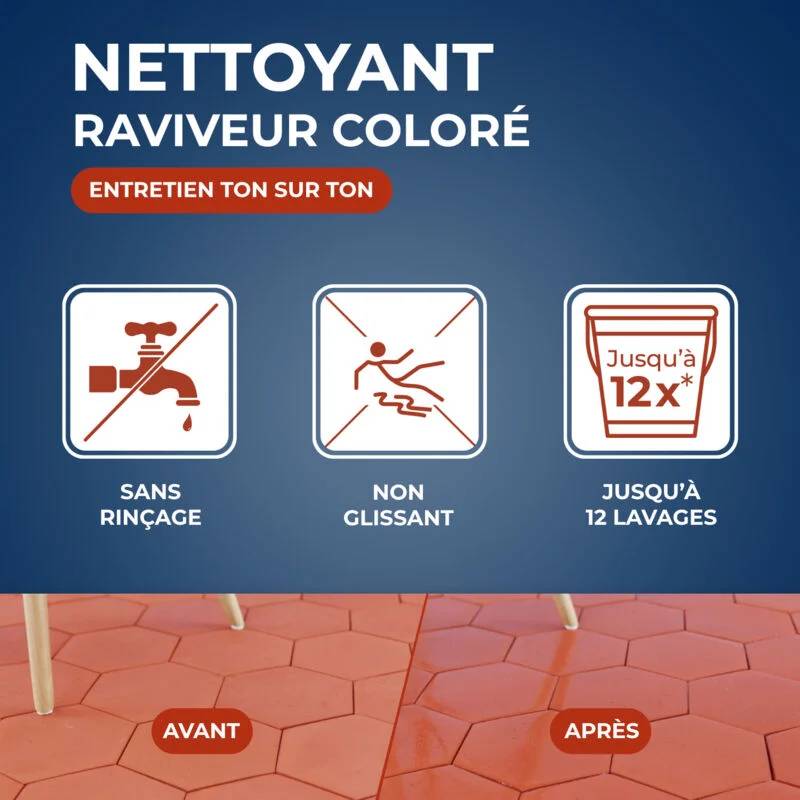 Starwax - NETTOYANT RAVIVEUR COLORÉ POUR TOMETTES ET TERRES CUITES 1L - Image 5