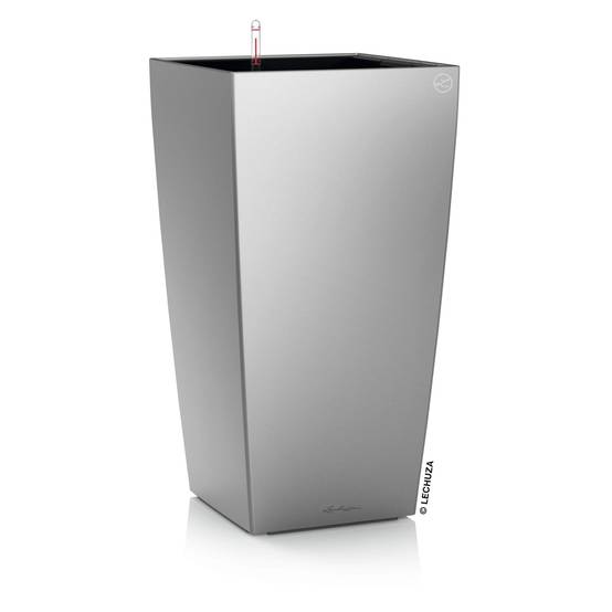 Lechuza - Cubico Premium 40 - kit complet, argent métallisé Lechuza - Image 1