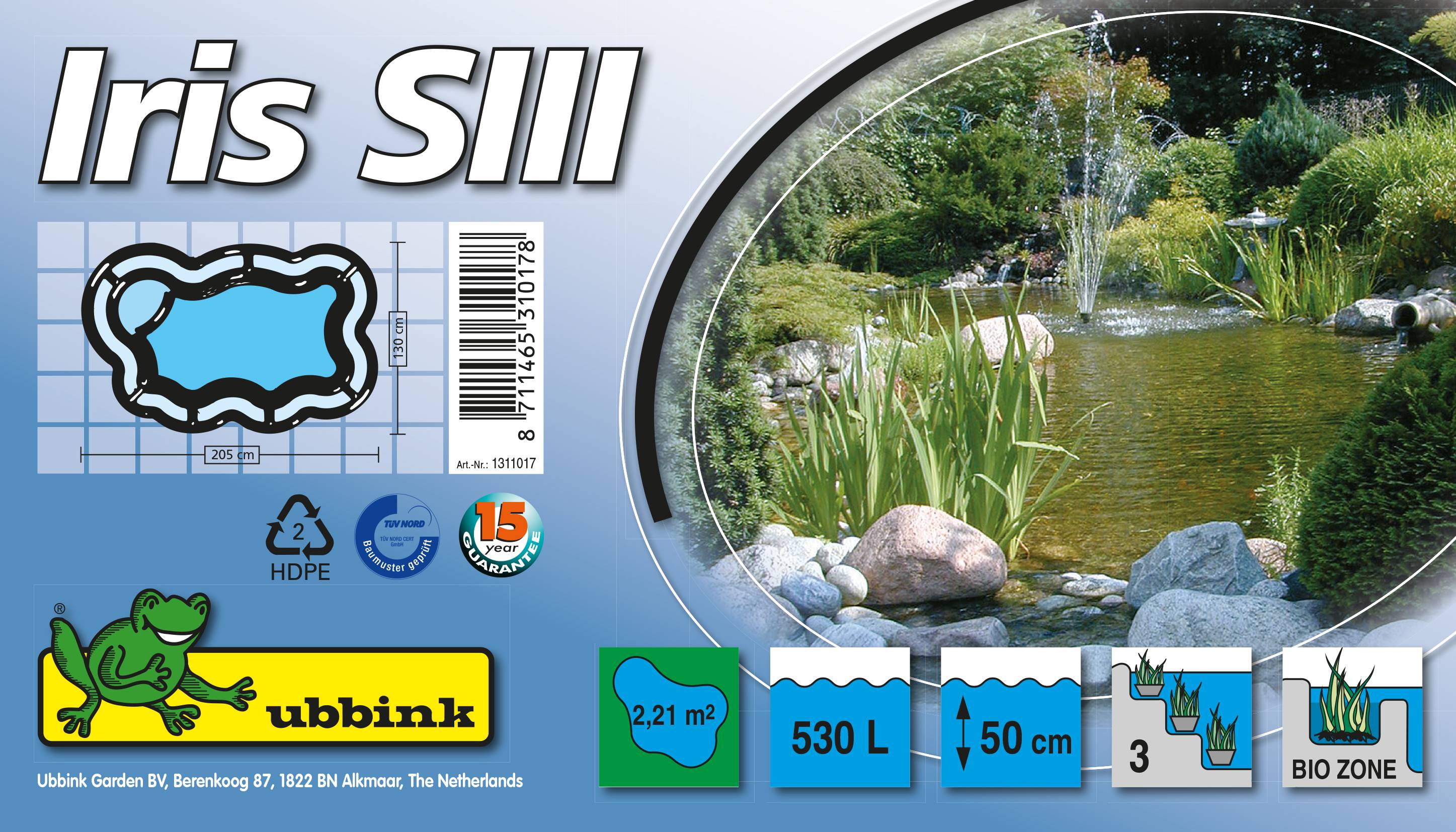 Ubbink - Bassin préformé Iris SIII 530L - Ubbink - Image 3