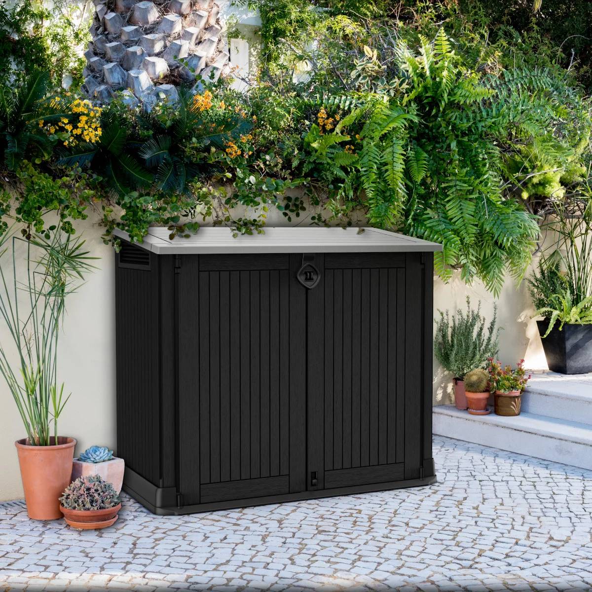 Keter - Coffre de Jardin Résine Noir/Gris 880 L - KETER - Image 5