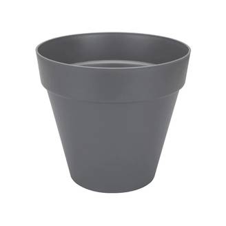 Pot de fleurs rond Loft Urban plastique anthracite Ø 50 x H.44 cm - Elho