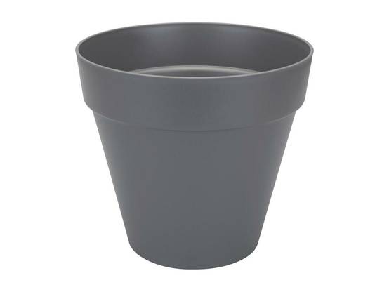 Pot de fleurs rond Loft Urban plastique anthracite Ø 50 x H.44 cm - Elho - Image 3