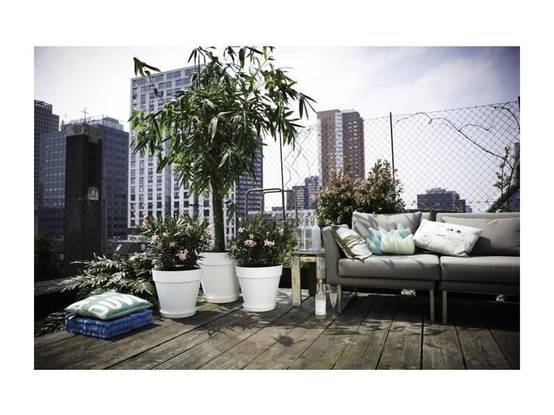 Pot de fleurs rond Loft Urban plastique anthracite Ø 50 x H.44 cm - Elho - Image 6