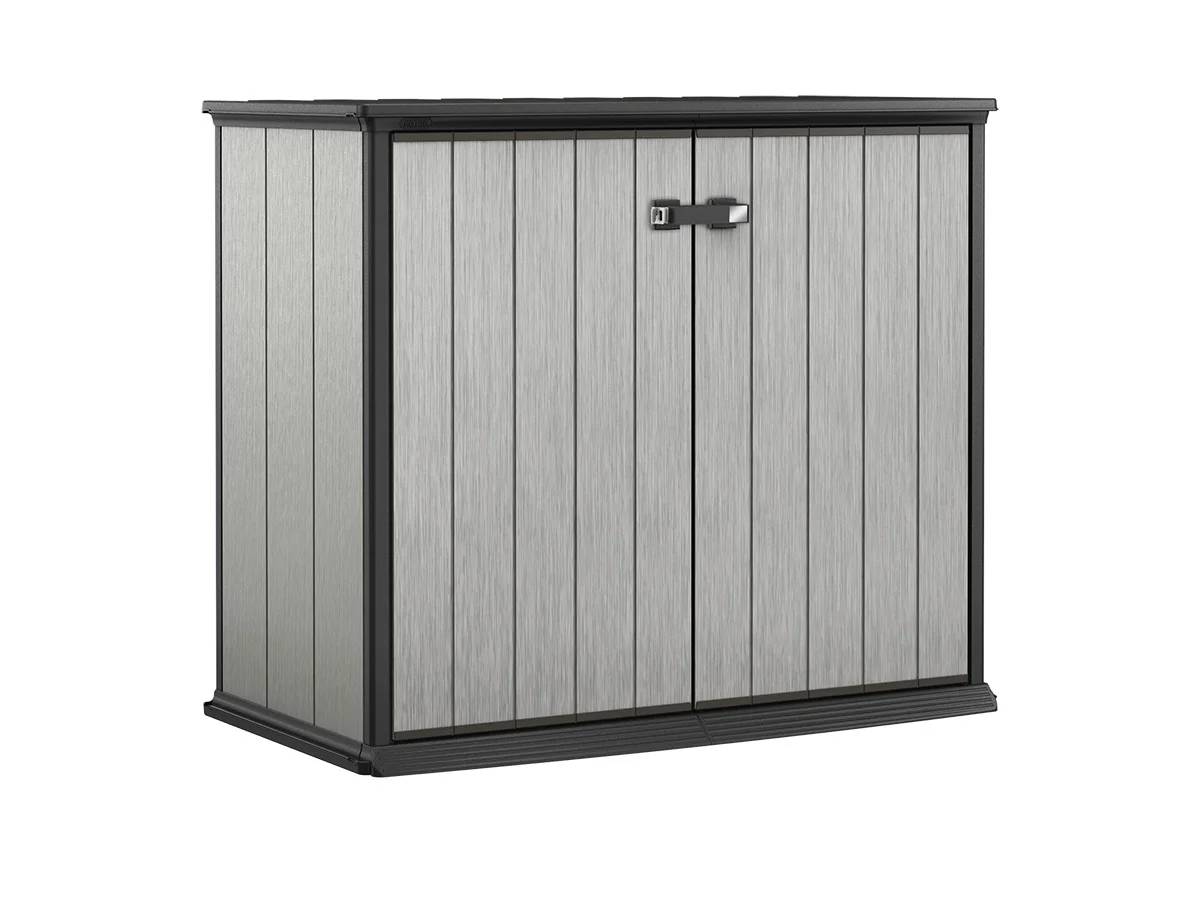 Keter - Armoire de jardin Patio Store Brossium résine gris H.115 cm modèle 1000 L - Keter - Image 6