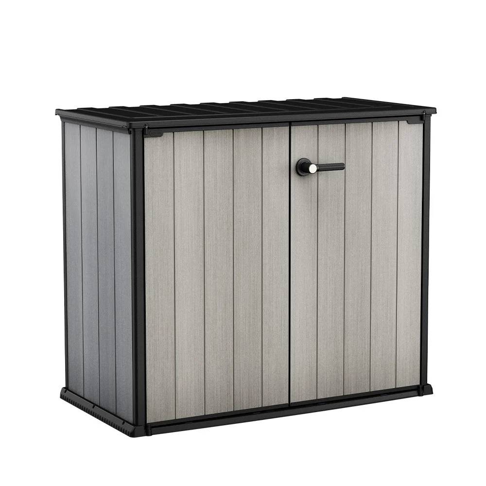 Keter - Armoire de jardin Patio Store Brossium résine gris H.115 cm modèle 1000 L - Keter - Image 3