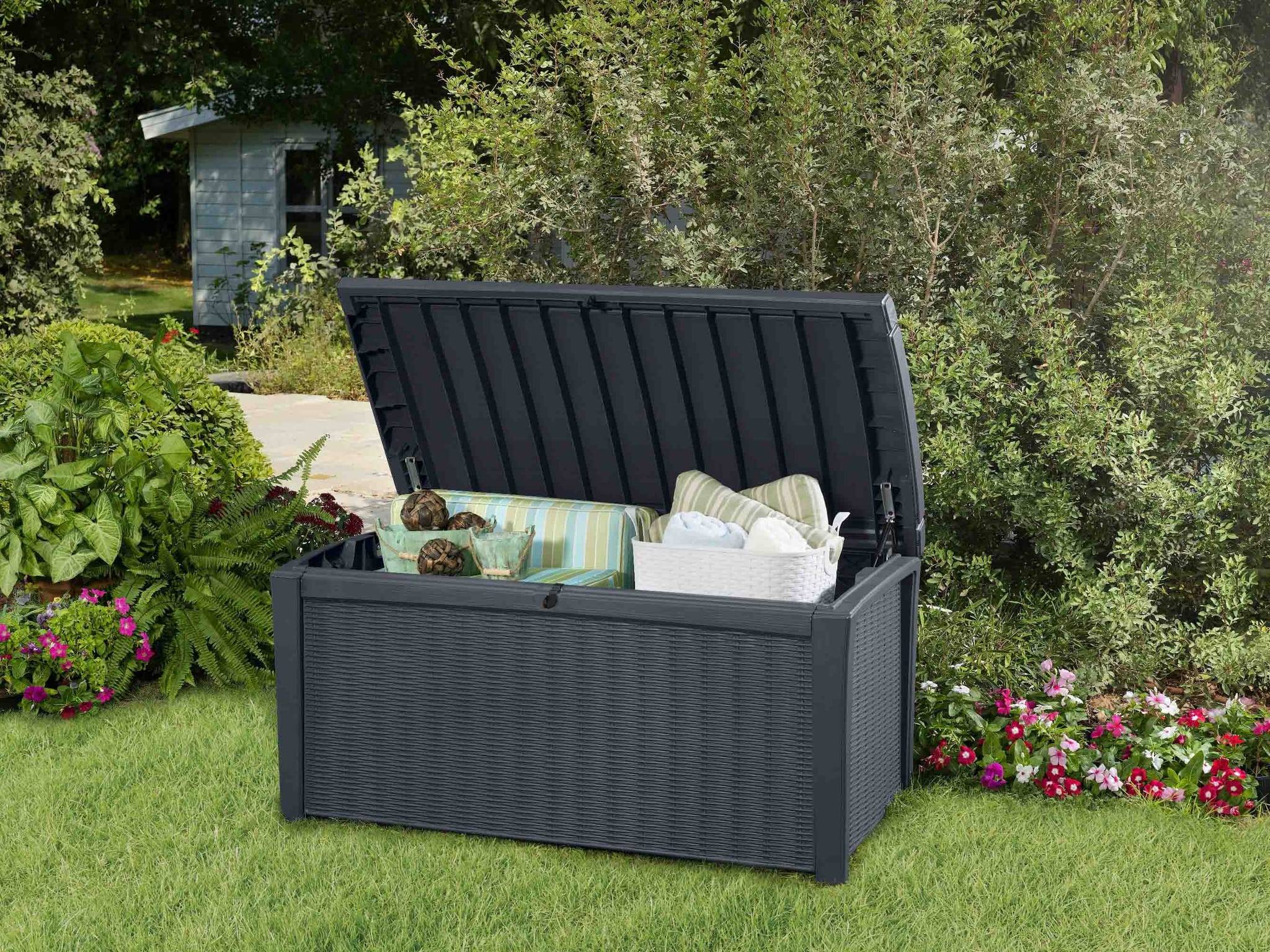 Coffre de rangement extérieur résine gris 416 L - KETER - Image 2