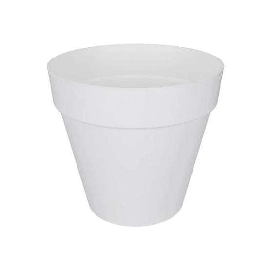 Pot de fleurs Loft Urban rond plastique blanc Ø60xH.53 cm - Elho - Image 2
