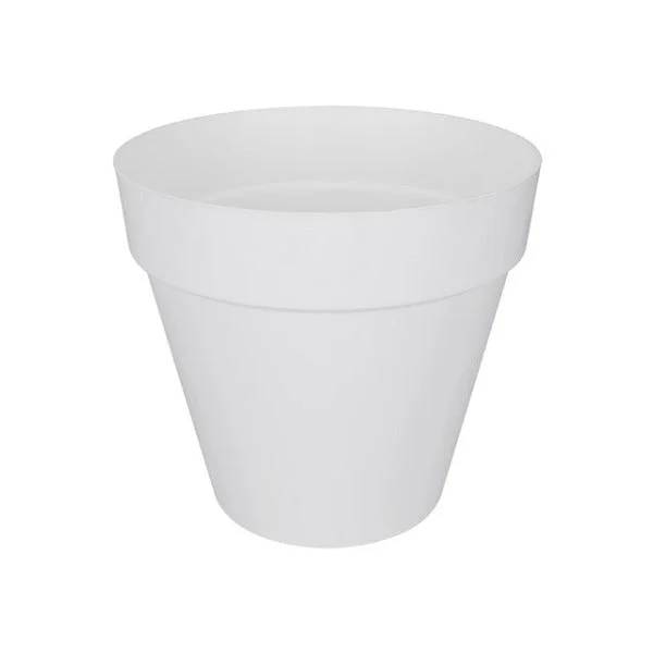 Pot de fleurs Loft Urban rond plastique blanc Ø60xH.53 cm - Elho - Image 2