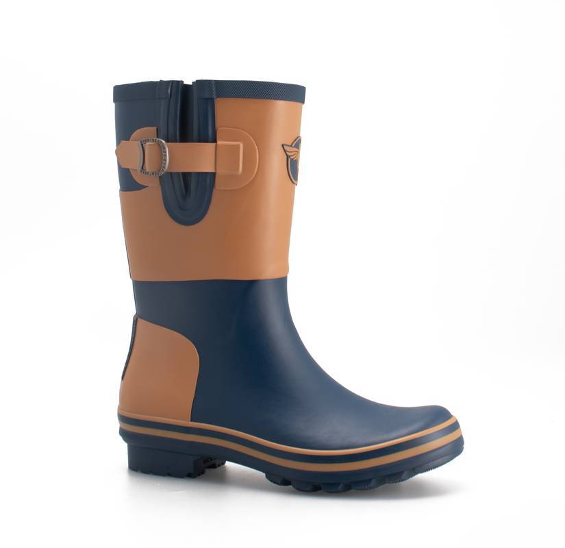 Demi-botte caoutchouc INFLUENCES SHOR bleu taille 41 - Rouchette
