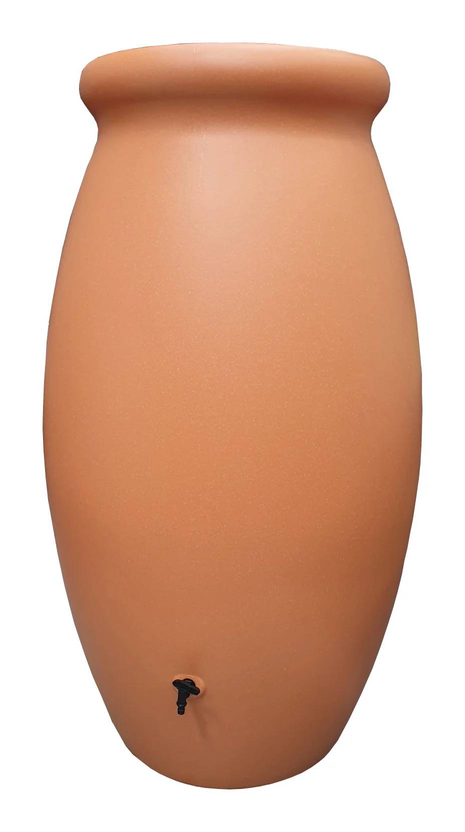 Belli - Récupérateur d'eau de pluie 500L + robinet, collecteur Jarre Toscan PE coloris terre cuite - BELLI - Image 3