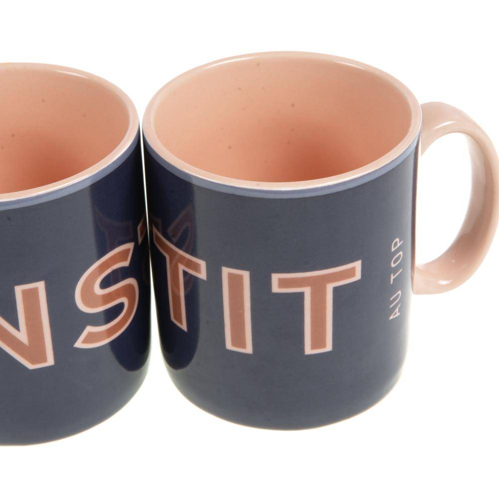 Amadeus - Mug Instit Sunny Porcelaine Bleu 8,5 x 8,5 x 9,3 cm - AMADEUS - Image 3