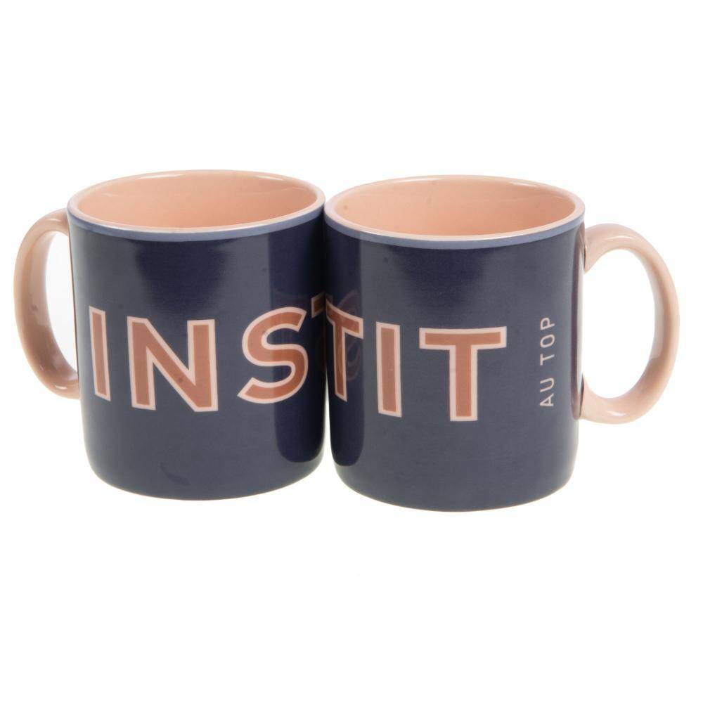 Mug instit sunny en porcelaine bleu L.8.5 cm l.8.5 cm H.9.3 cm - Amadeus
