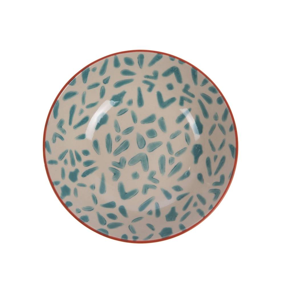Assiette creuse en grès bleu Ø19 cm lot de 6 - Amadeus - Image 1