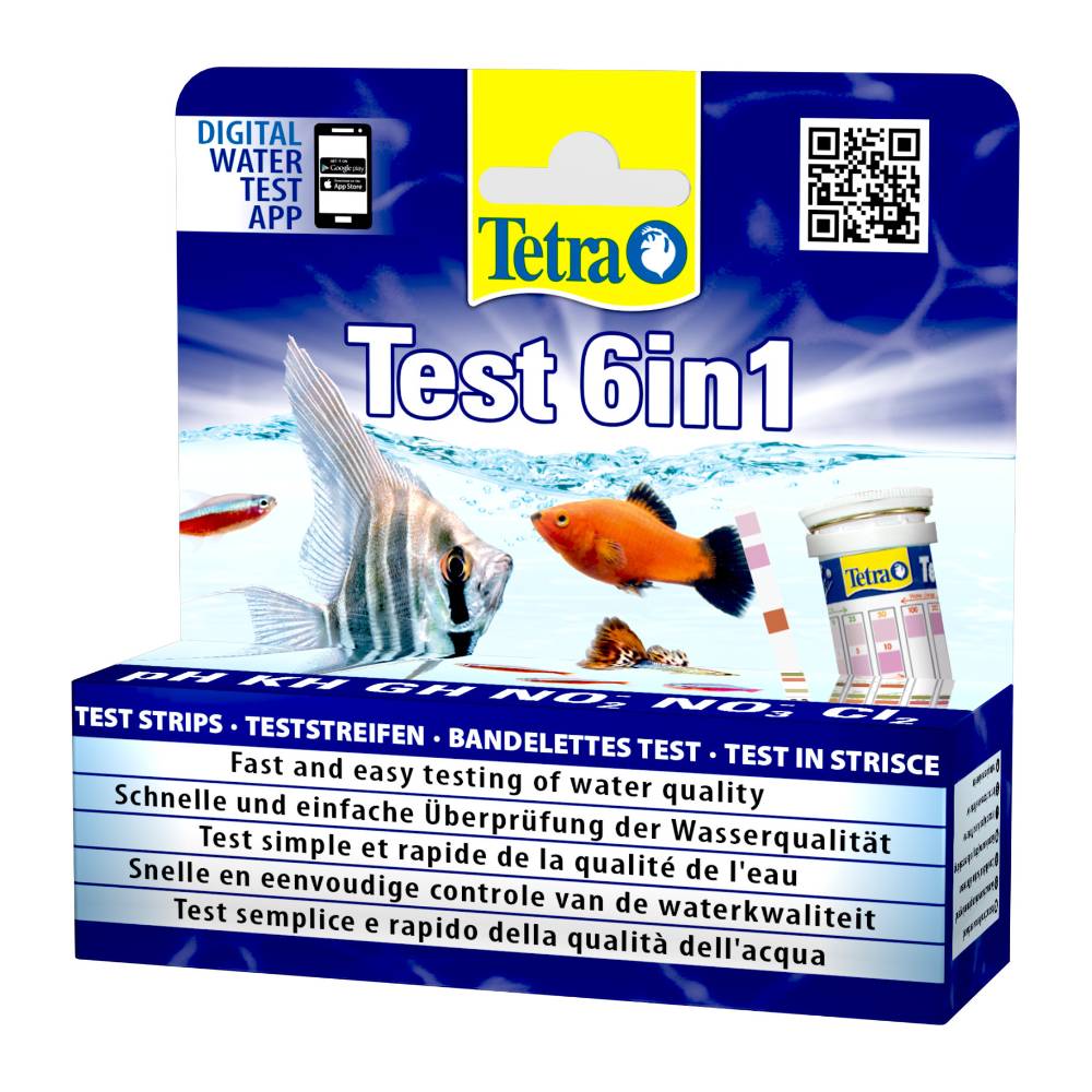 Bandelettes de test pour aquarium rectangulaires bleues L.3.8 cm H.12 cm P.12 cm - Tetra - Image 1