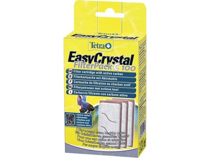 Cartouche Filtration Aquarium Charbon Actif L 9 l 9 H 15 cm EasyCrystal C 100 – TETRA