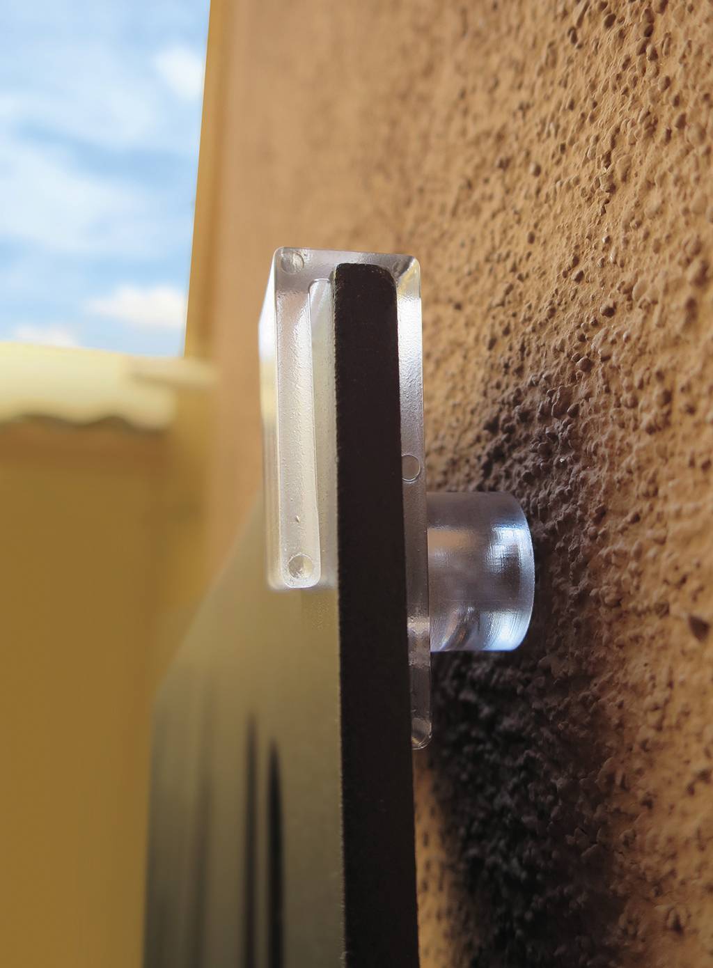 Accessoire pose murale polycarbonate transparent lot de 4 –