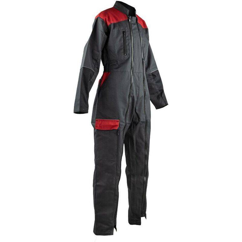 Combinaison de travail enfant polyester gris et rouge L.420.0 cm L.350.0 cm H.20.0 cm - Lma - Image 1