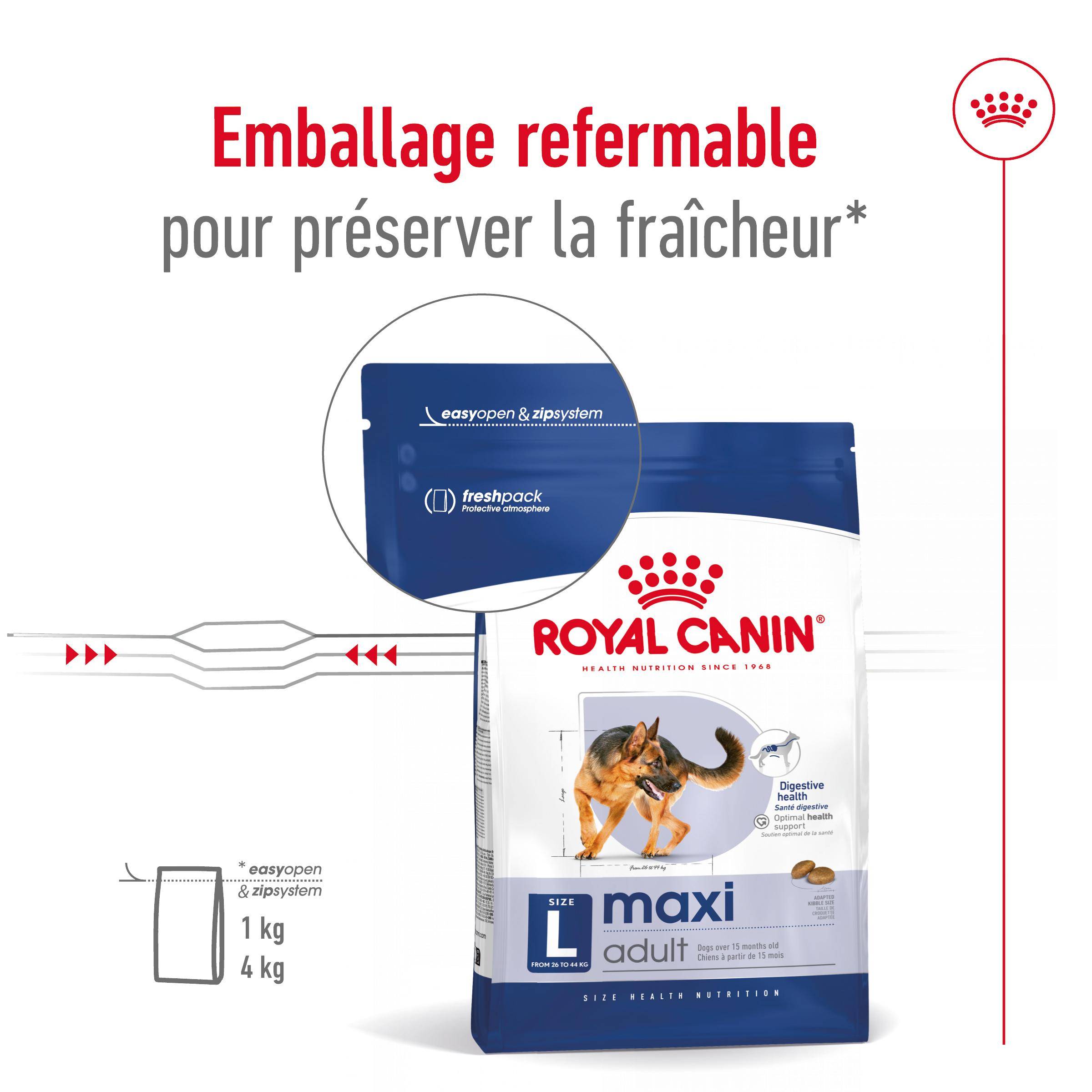 Royal Canin - Croquettes pour chien Maxi Adulte 15 kg + 3 kg - ROYAL CANIN - Image 9