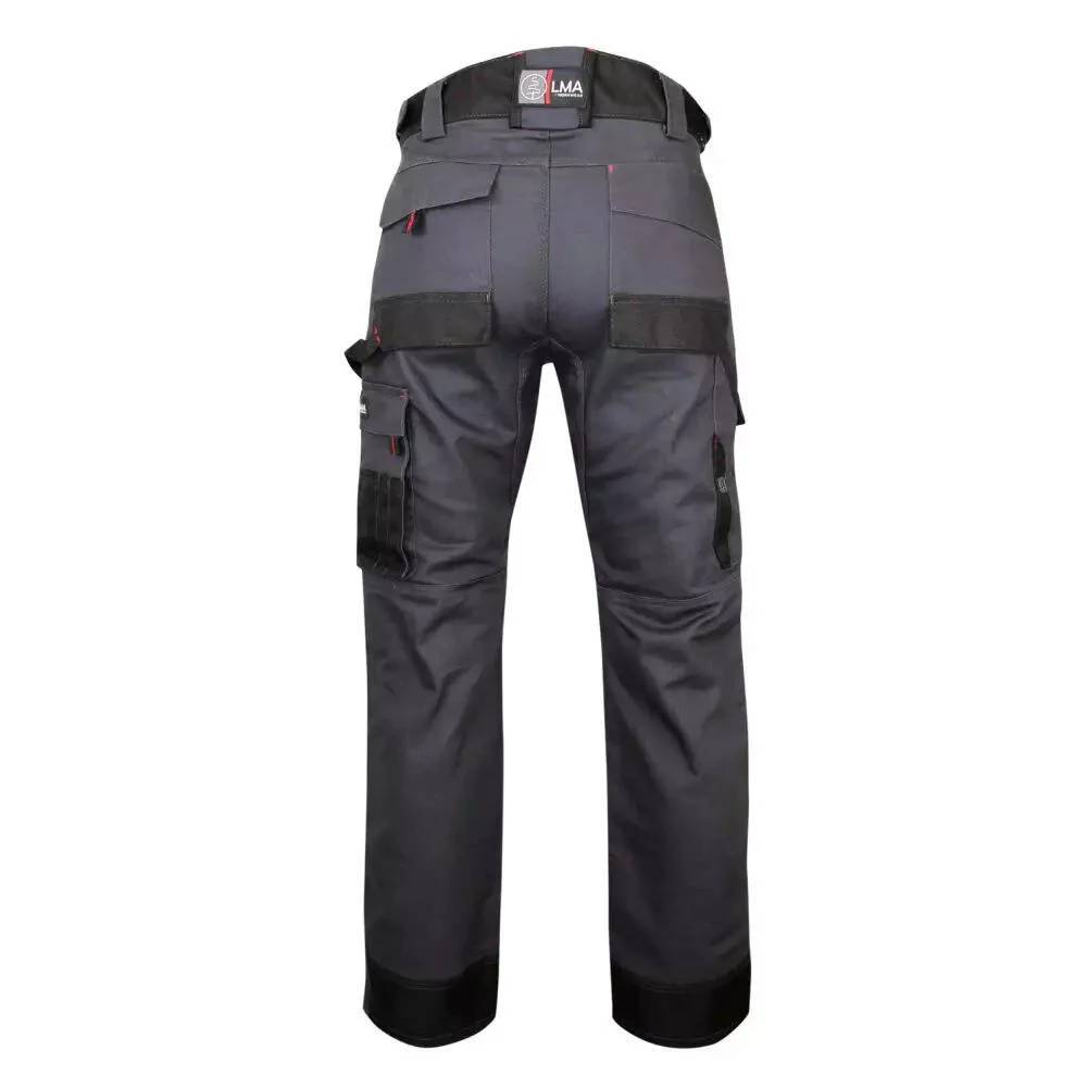 Pantalon de travail coton polyester Gris Nuit Noir T36 - LMA - Image 3
