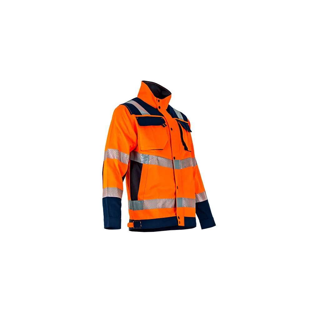 Blouson haute visibilité bicolore orange/marine taille XL LMA - Image 5