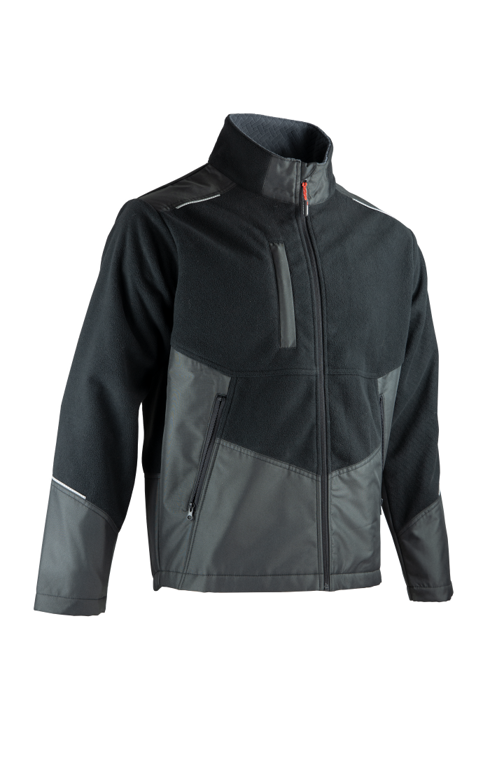 Blouson polaire noir réfléchissant polyester L.600 cm l.400 cm H.50 cm 2281 - Lma